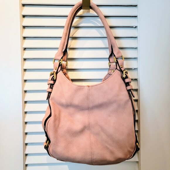 Merona Dusty Pink Hobo Bag Purse (Smaller Version) - Picture 2 of 7